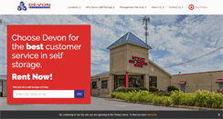 Desktop Screenshot of devonselfstorage.com